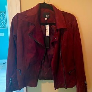 Kut from the Kloth faux suede moto jacket